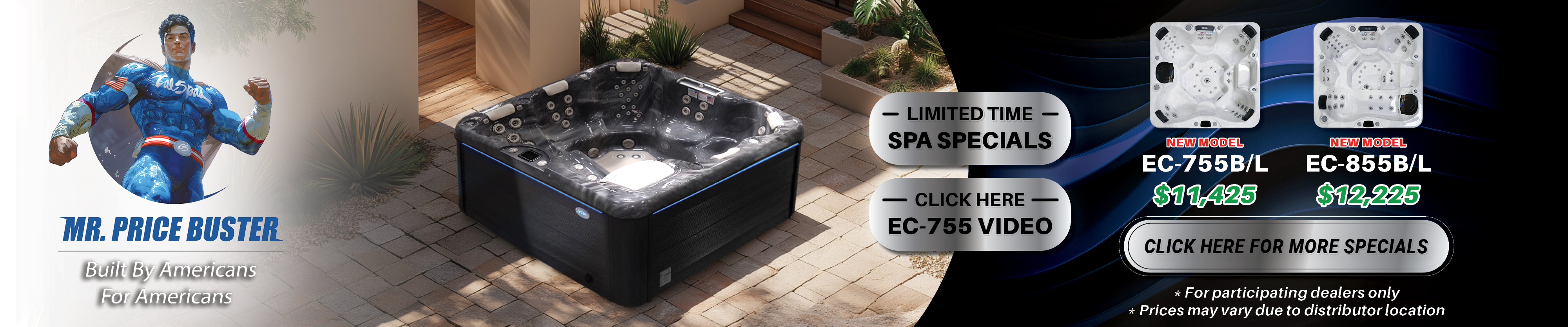 Calspas hot tub being used in a family setting - Lyon